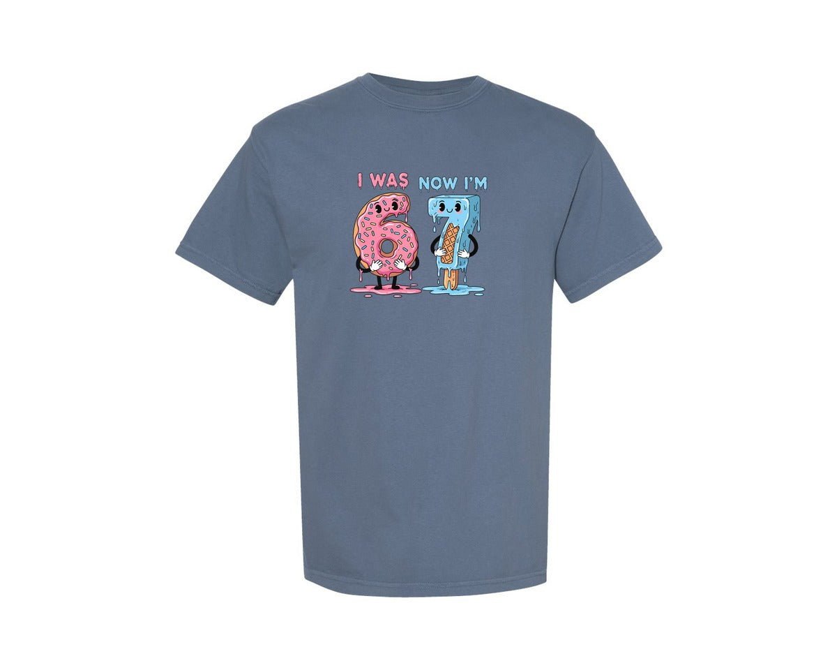 brand:Comfort Colors|color:Blue Jean|6 To 7 Trend Donut Ice Pop Graphic T-Shirt