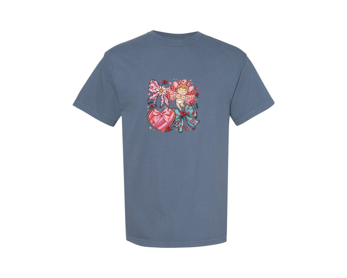 brand:Comfort Colors|color:Blue Jean|Valentines Design 3 Graphic T-Shirt