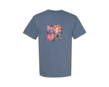 brand:Comfort Colors|color:Blue Jean|Valentines Design 3 Graphic T-Shirt