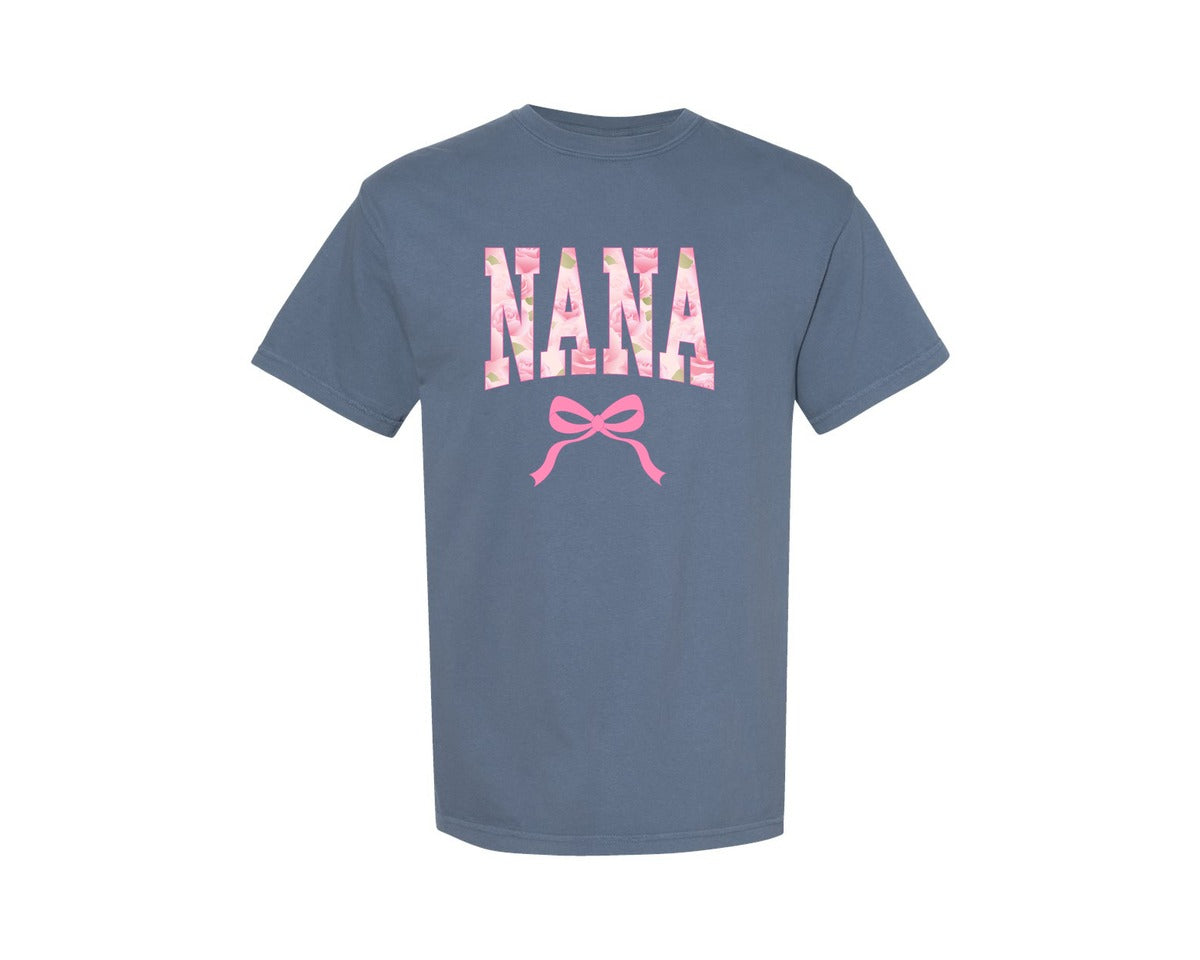 brand:Comfort Colors|color:Blue Jean|Nana Coquette Mothers Day Graphic T-Shirt