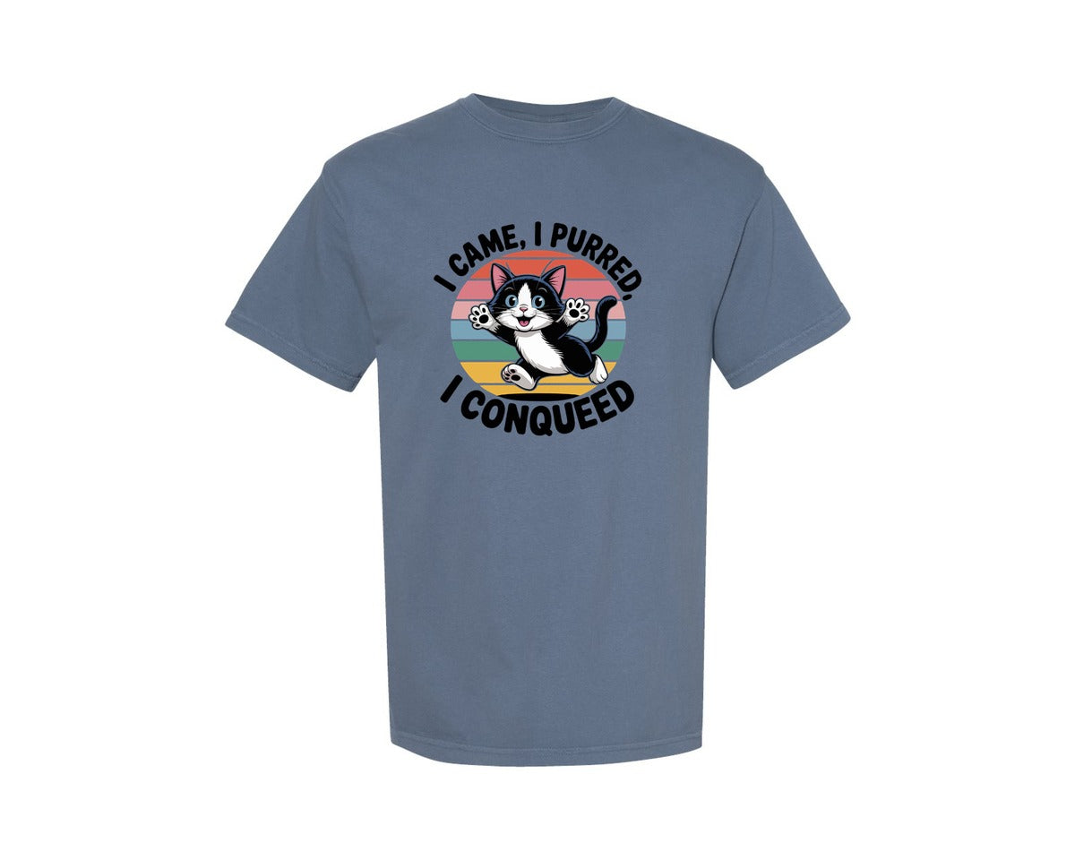 brand:Comfort Colors|color:Blue Jean|Cat T Shirt Design 42 Graphic T-Shirt