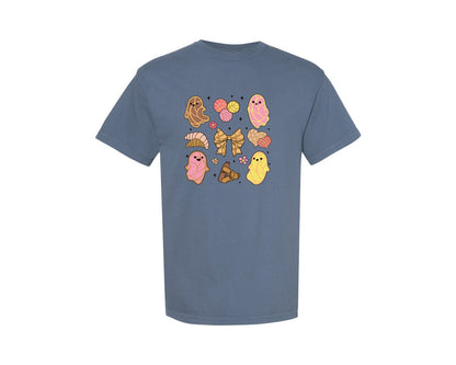brand:Comfort Colors|color:Blue Jean|Pan Dulce Ghost Graphic T-Shirt