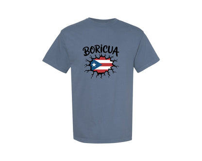 brand:Comfort Colors|color:Blue Jean|Puerto Rico Boricua Ai Graphic T-Shirt
