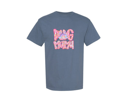 brand:Comfort Colors|color:Blue Jean|Brush Stroke Dog Mama Dog Mom Graphic T-Shirt