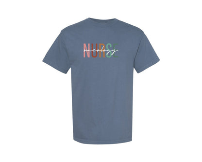 brand:Comfort Colors|color:Blue Jean|Oncology Nurse Ocn Nursing Oncologist Graphic T-Shirt
