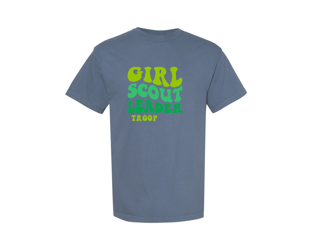 brand:Comfort Colors|color:Blue Jean|Girl Scout Leader Girl Scout Leader Graphic T-Shirt