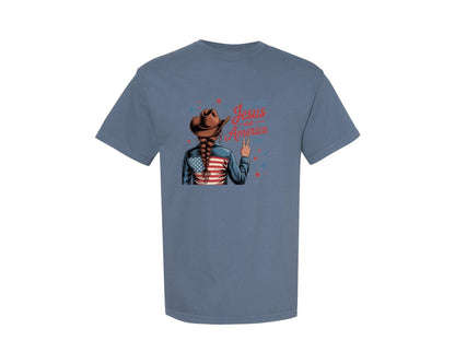 brand:Comfort Colors|color:Blue Jean|4Th Of July 157 Graphic T-Shirt