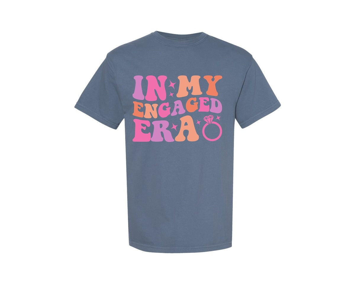brand:Comfort Colors|color:Blue Jean|In My Engaged Era 3 Graphic T-Shirt