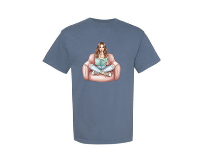 brand:Comfort Colors|color:Blue Jean|Planner Girl Cozy Home Work 2 Graphic T-Shirt