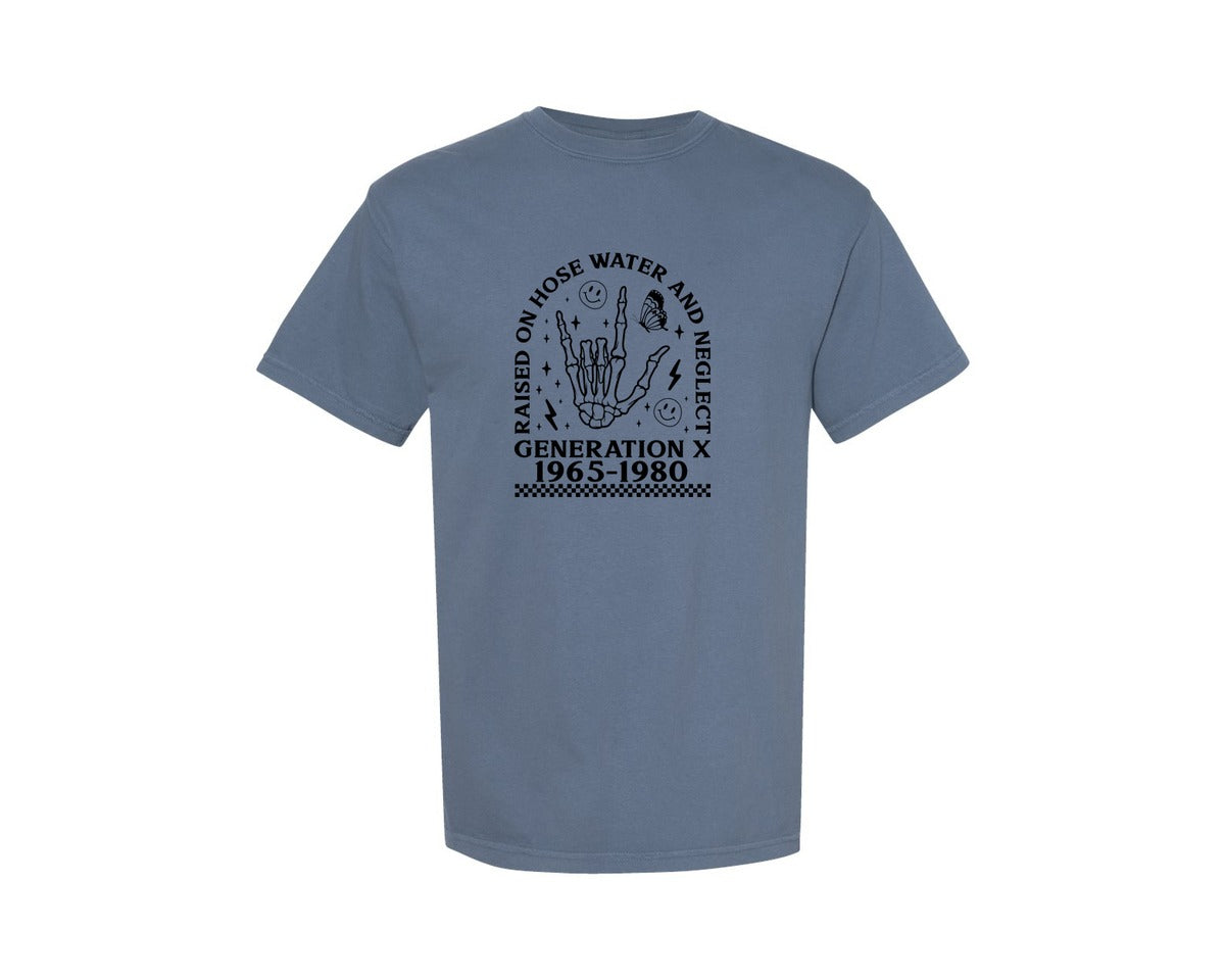 brand:Comfort Colors|color:Blue Jean|Gen X Generation X Graphic T-Shirt