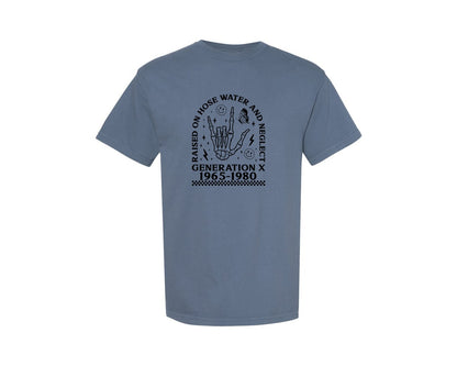 brand:Comfort Colors|color:Blue Jean|Gen X Generation X Graphic T-Shirt