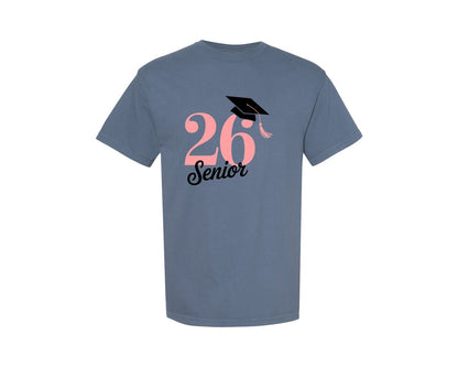 brand:Comfort Colors|color:Blue Jean|Comfort Colors Senior 2026 Shirt Graphic T-Shirt