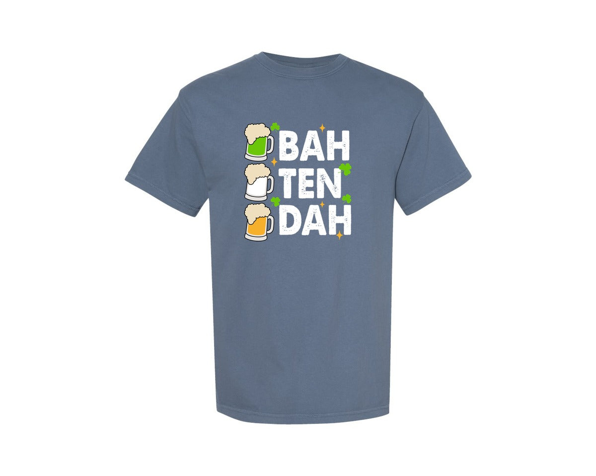 brand:Comfort Colors|color:Blue Jean|Bah Ten Dah St Patricks Graphic T-Shirt