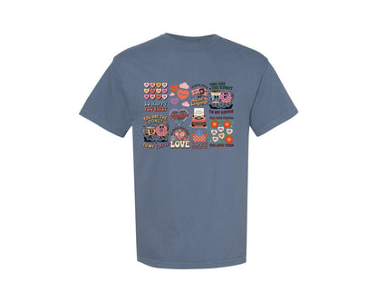 brand:Comfort Colors|color:Blue Jean|Retro Valentines Day 57 Graphic T-Shirt