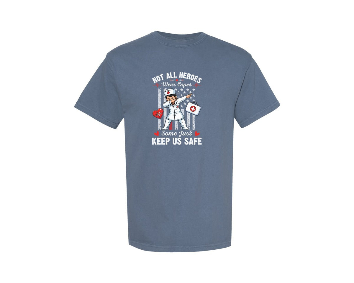 brand:Comfort Colors|color:Blue Jean|Funny Nurse T Shirt Design 2 Graphic T-Shirt