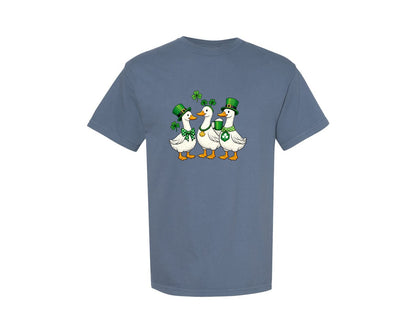 brand:Comfort Colors|color:Blue Jean|Funny St Patricks Day Silly Goose 10 Graphic T-Shirt