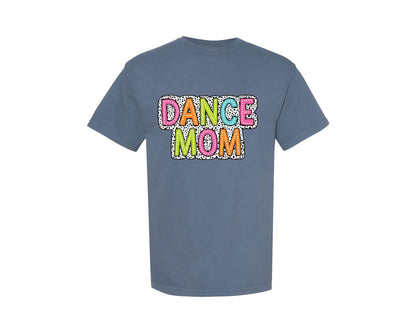 brand:Comfort Colors|color:Blue Jean|Dance Mom Dalmatian Dots Graphic T-Shirt