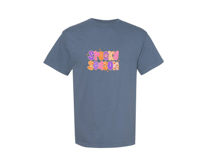 brand:Comfort Colors|color:Blue Jean|Spooky Season Halloween 14 Graphic T-Shirt