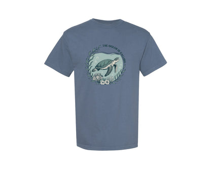 brand:Comfort Colors|color:Blue Jean|Summer Vibes Beach Ocean Graphic T-Shirt