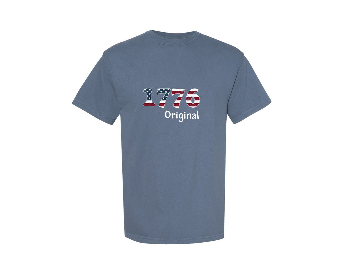 brand:Comfort Colors|color:Blue Jean|1776 Original T Shirt Design 2 Graphic T-Shirt