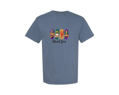 brand:Comfort Colors|color:Blue Jean|Mardi Gras 34 Graphic T-Shirt