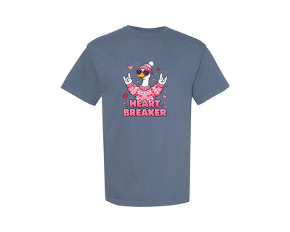 brand:Comfort Colors|color:Blue Jean|Silly Goose Love Vibes Valentine Graphic T-Shirt