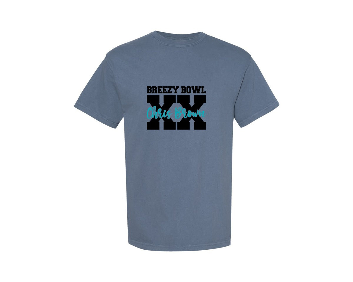 brand:Comfort Colors|color:Blue Jean|Chris Brown Breezy Bowl Graphic T-Shirt