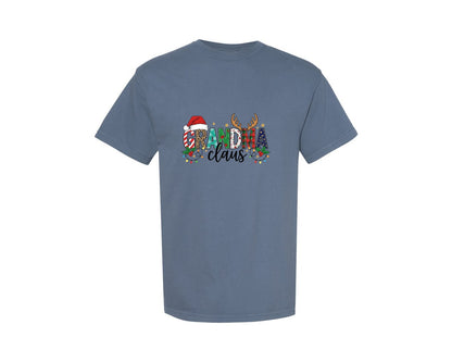brand:Comfort Colors|color:Blue Jean|Grandma Christmas Christmas Light Graphic T-Shirt