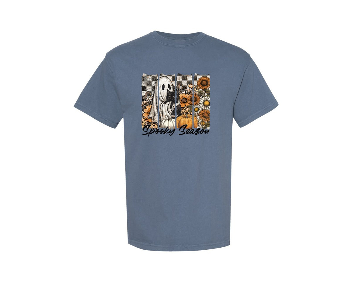 brand:Comfort Colors|color:Blue Jean|Spooky Season Halloween 38 Graphic T-Shirt