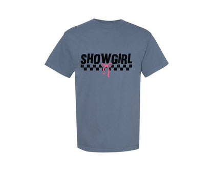 brand:Comfort Colors|color:Blue Jean|Showgirl Showgirl Coquette 2 Graphic T-Shirt