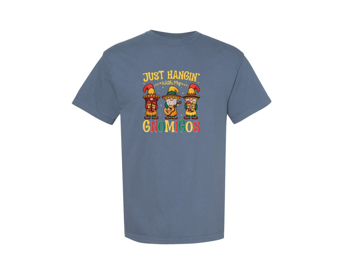 brand:Comfort Colors|color:Blue Jean|Gnomigos Cinco De Mayo Tshirt Graphic T-Shirt