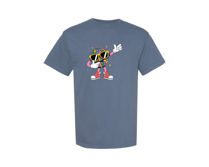 brand:Comfort Colors|color:Blue Jean|Disco Funny Dubbing Disco Ball Graphic T-Shirt