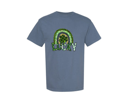 brand:Comfort Colors|color:Blue Jean|File For Lucky St Pattys Day Graphic T-Shirt