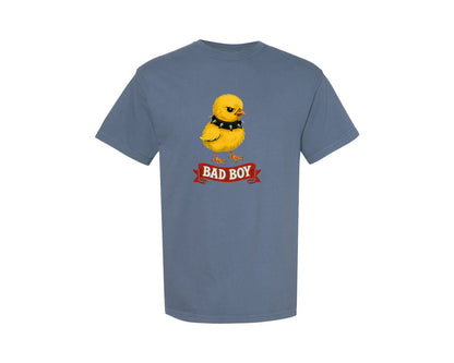 brand:Comfort Colors|color:Blue Jean|Bad Boy Bad Chick Funny Chick Graphic T-Shirt