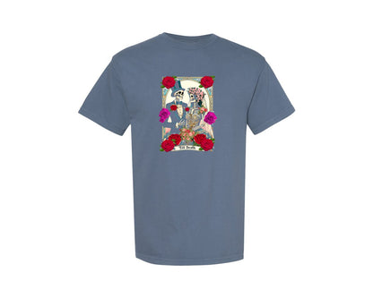 brand:Comfort Colors|color:Blue Jean|Gothic Wedding Tarot Card Wedding Graphic T-Shirt