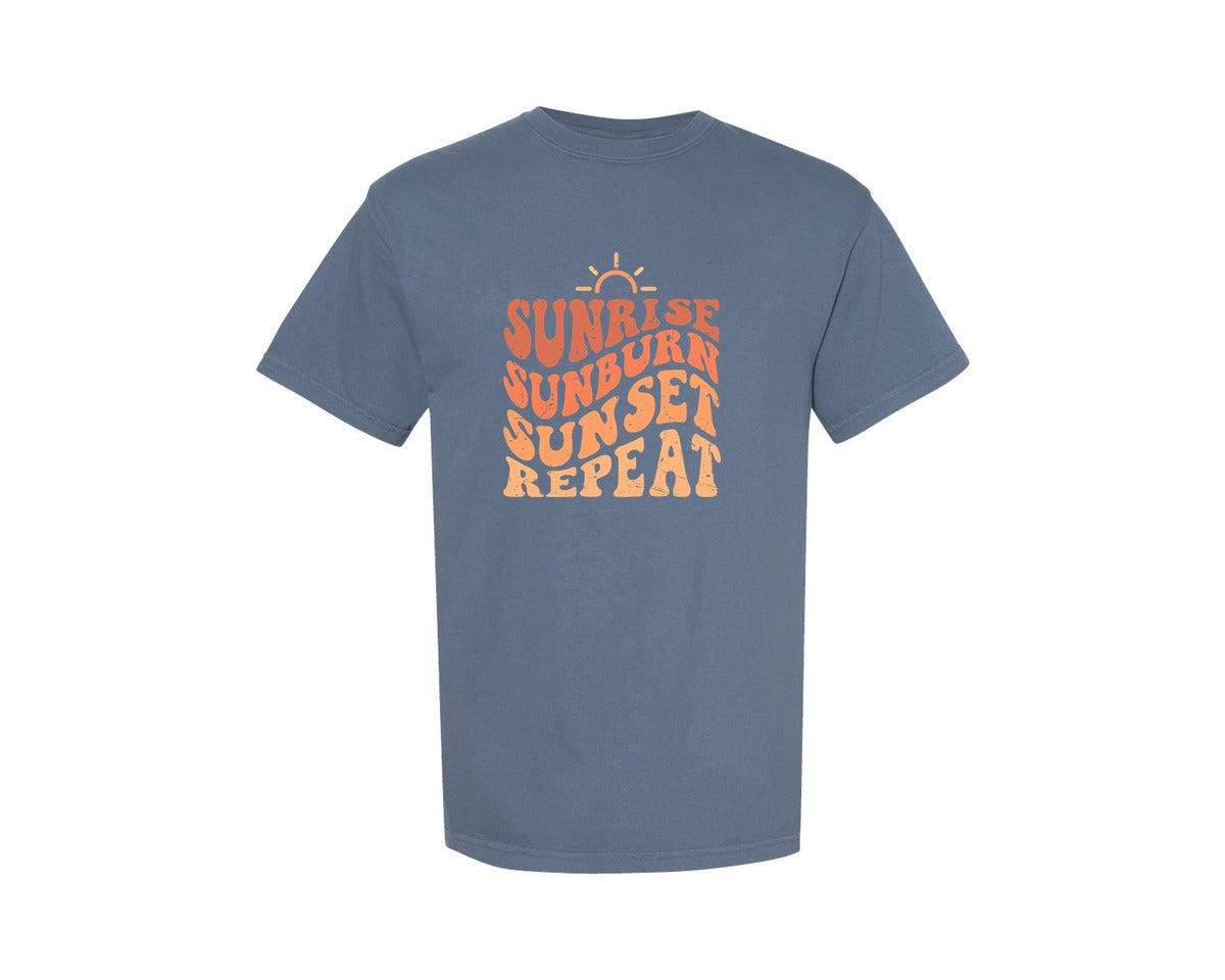 brand:Comfort Colors|color:Blue Jean|Summer Beach Vacation Spring Sublimaiton Graphic T-Shirt
