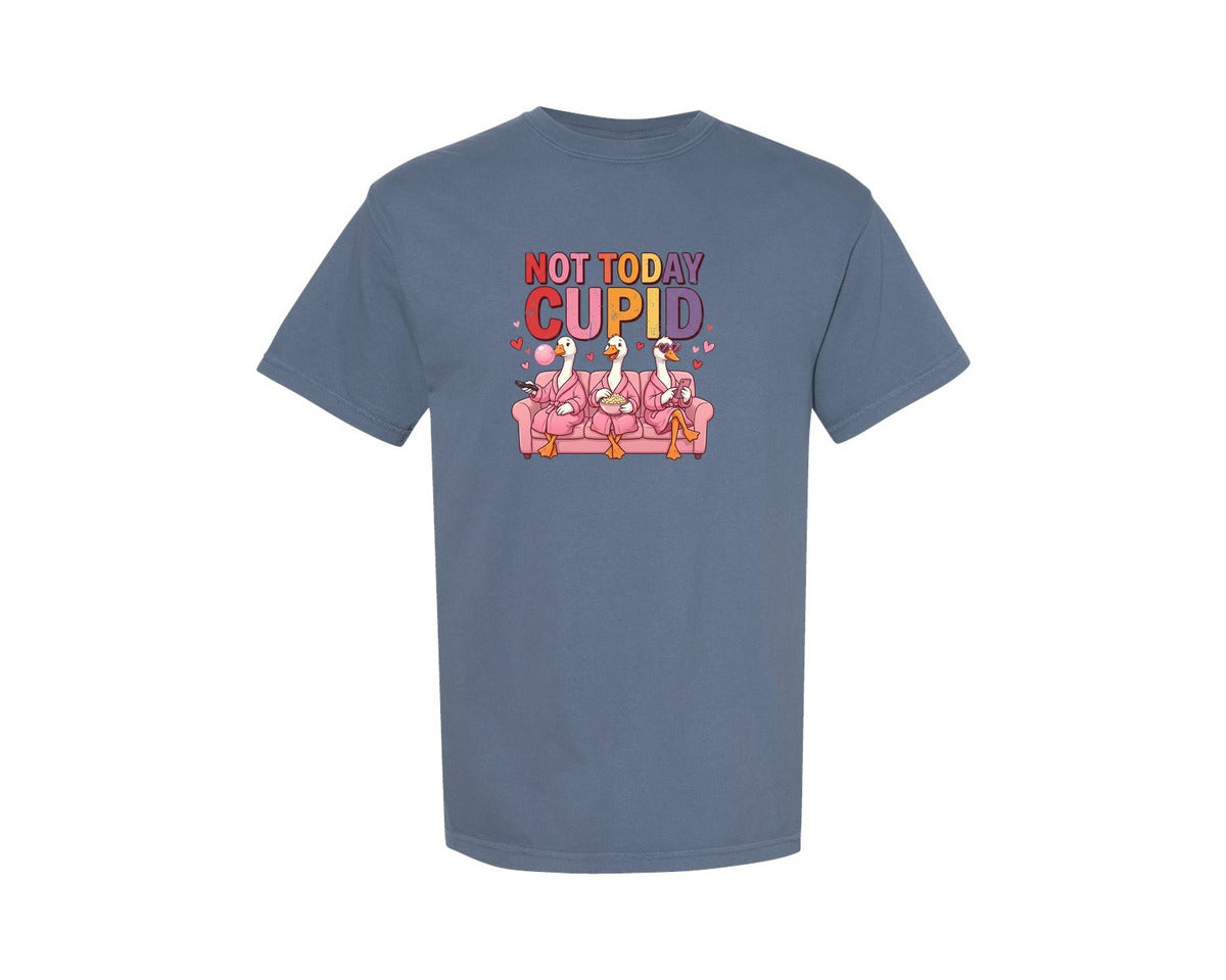 brand:Comfort Colors|color:Blue Jean|Funny Valentines Day Goose 6 Graphic T-Shirt