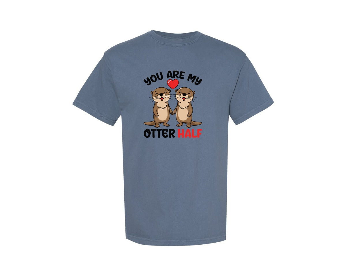 brand:Comfort Colors|color:Blue Jean|You Are My Otter Half T Shirt Graphic T-Shirt