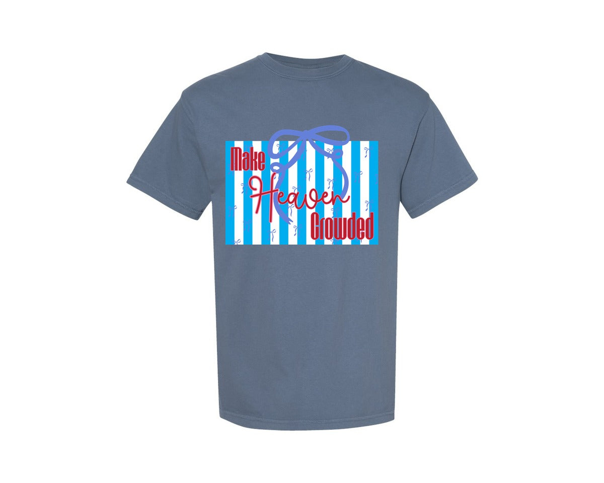 brand:Comfort Colors|color:Blue Jean|Coquette Christian Aesthetic Graphic T-Shirt