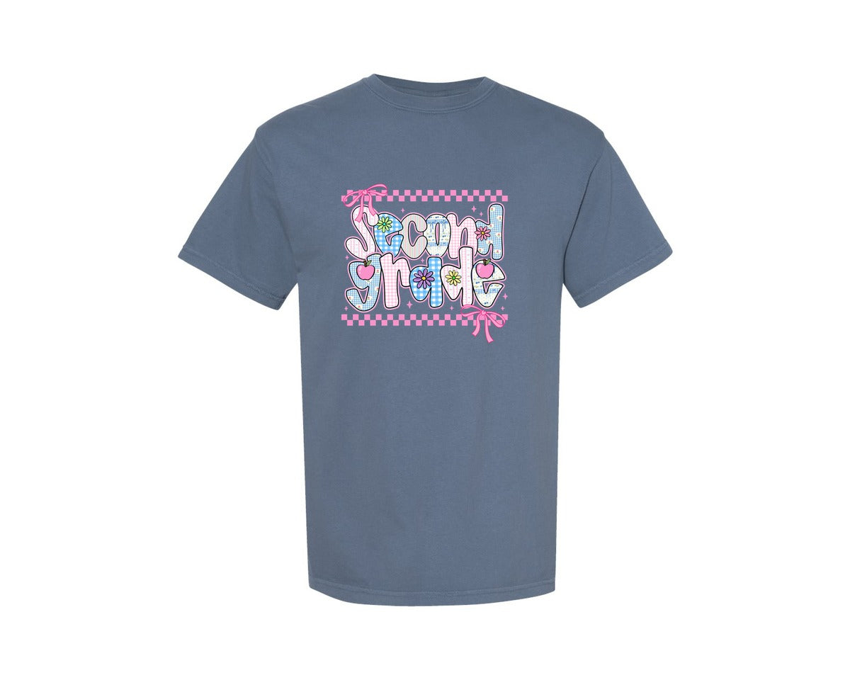 brand:Comfort Colors|color:Blue Jean|Grandmillennial Back To School Pngbundle Graphic T-Shirt