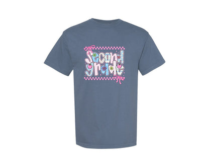 brand:Comfort Colors|color:Blue Jean|Grandmillennial Back To School Pngbundle Graphic T-Shirt