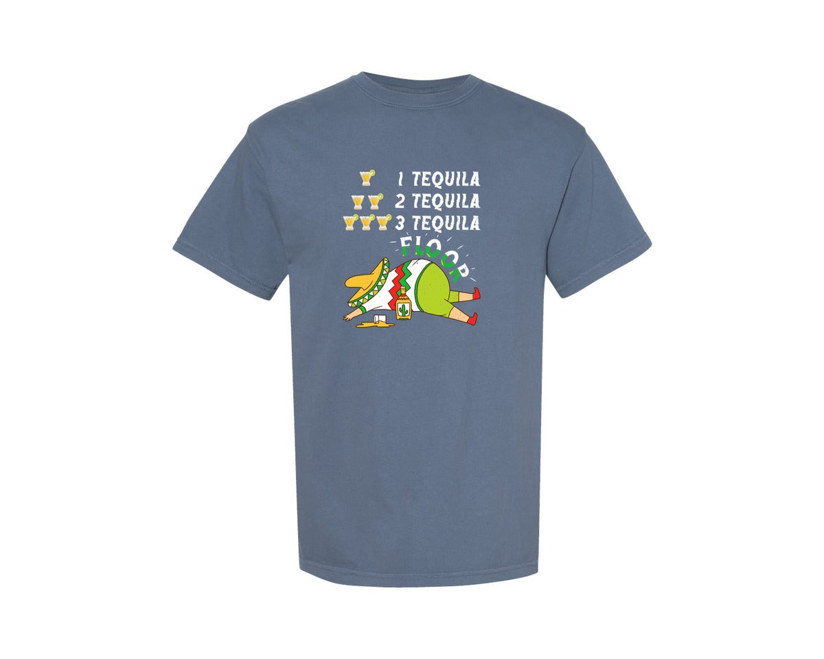 brand:Comfort Colors|color:Blue Jean|Tequila Cinco De Mayo T Shirt Graphic T-Shirt