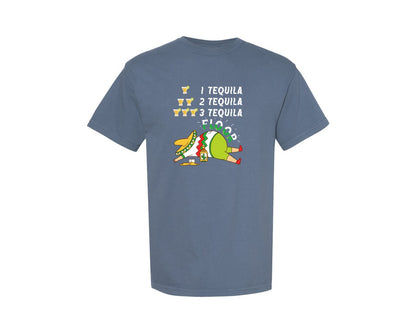 brand:Comfort Colors|color:Blue Jean|Tequila Cinco De Mayo T Shirt Graphic T-Shirt