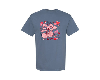 brand:Comfort Colors|color:Blue Jean|Valentine T Shirt Design Graphic T-Shirt