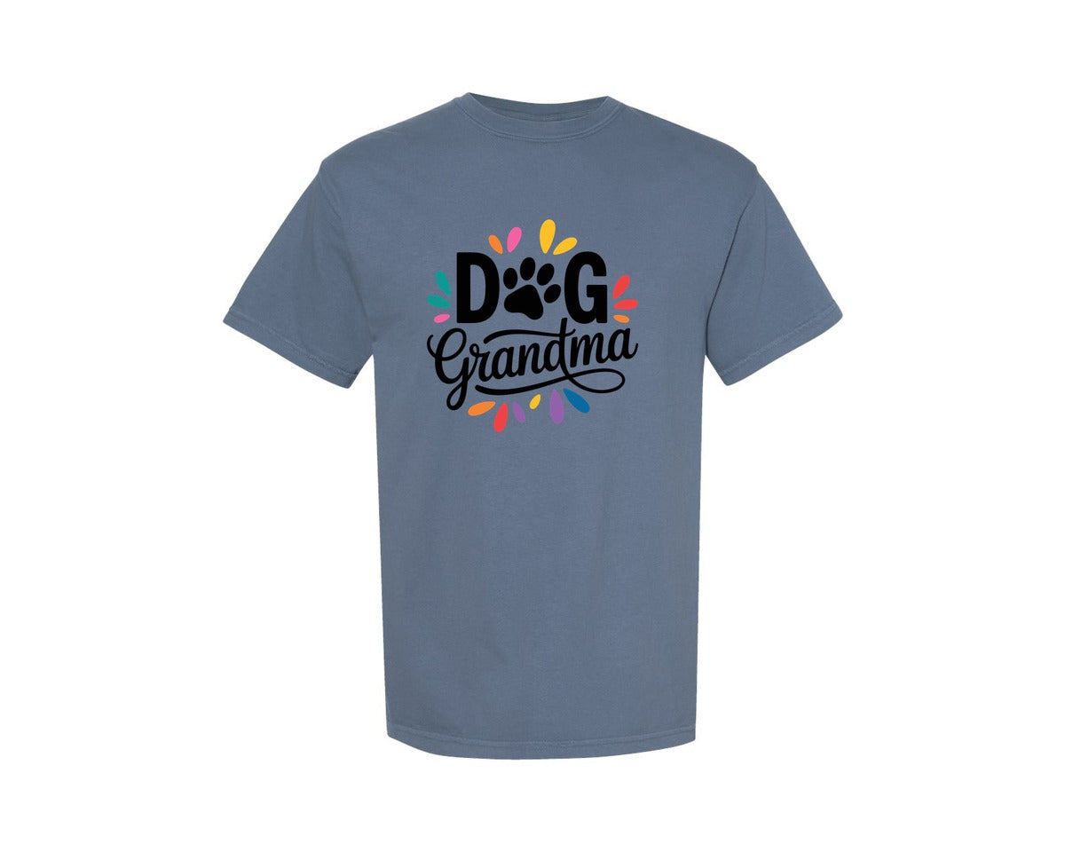 brand:Comfort Colors|color:Blue Jean|Dog Grandma 36 Graphic T-Shirt