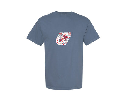 brand:Comfort Colors|color:Blue Jean|Coquette Valentine 67 Six Seven Svgpng 3 Graphic T-Shirt