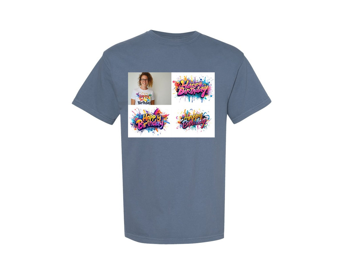 brand:Comfort Colors|color:Blue Jean|Happy Birthday T Shirt Design 69 Graphic T-Shirt