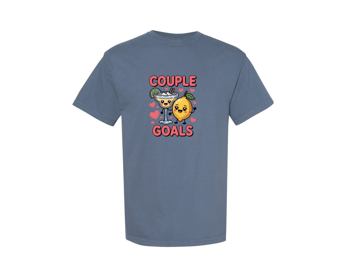 brand:Comfort Colors|color:Blue Jean|Valentine Couple 5 Graphic T-Shirt