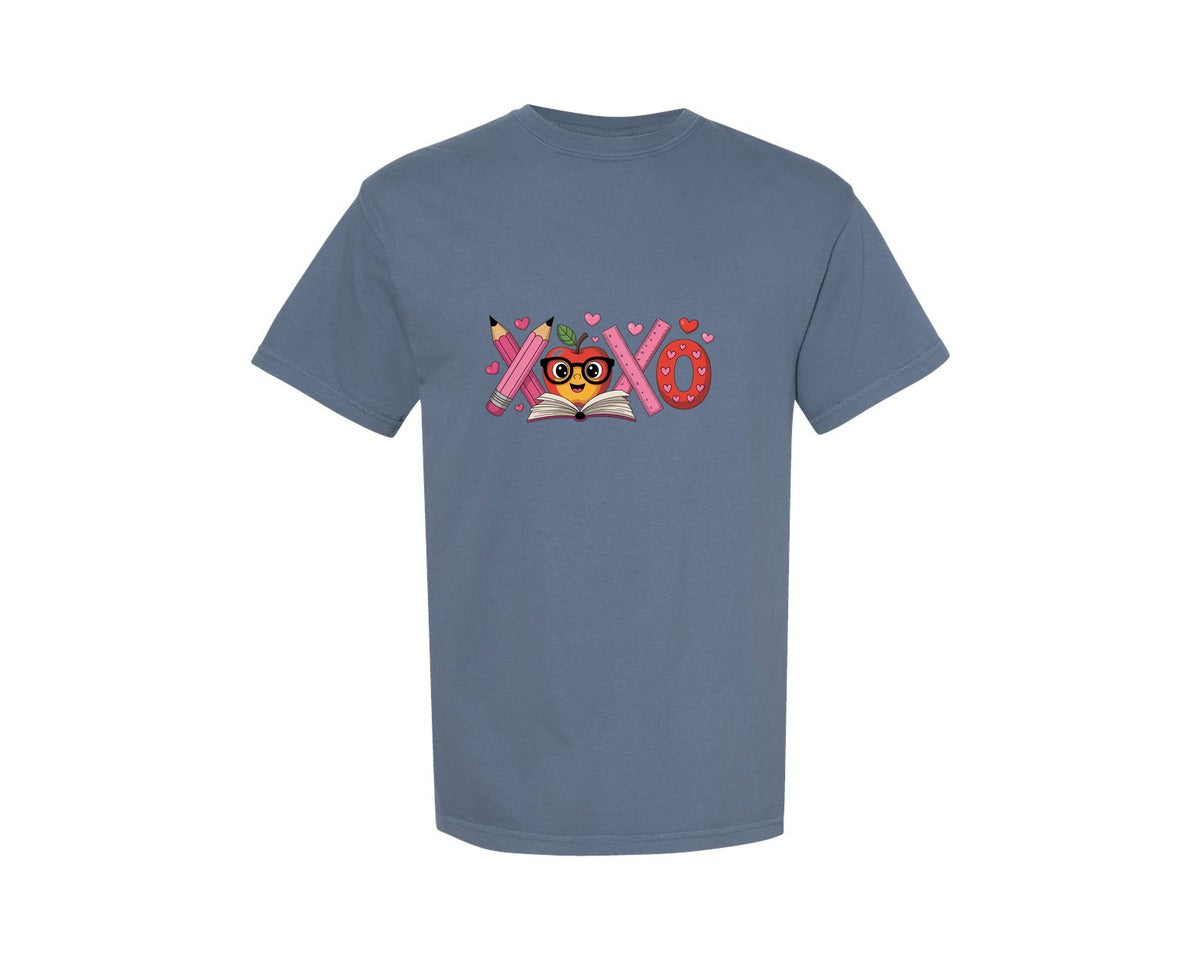 brand:Comfort Colors|color:Blue Jean|Xoxo Valentines Day Xoxo Graphic T-Shirt