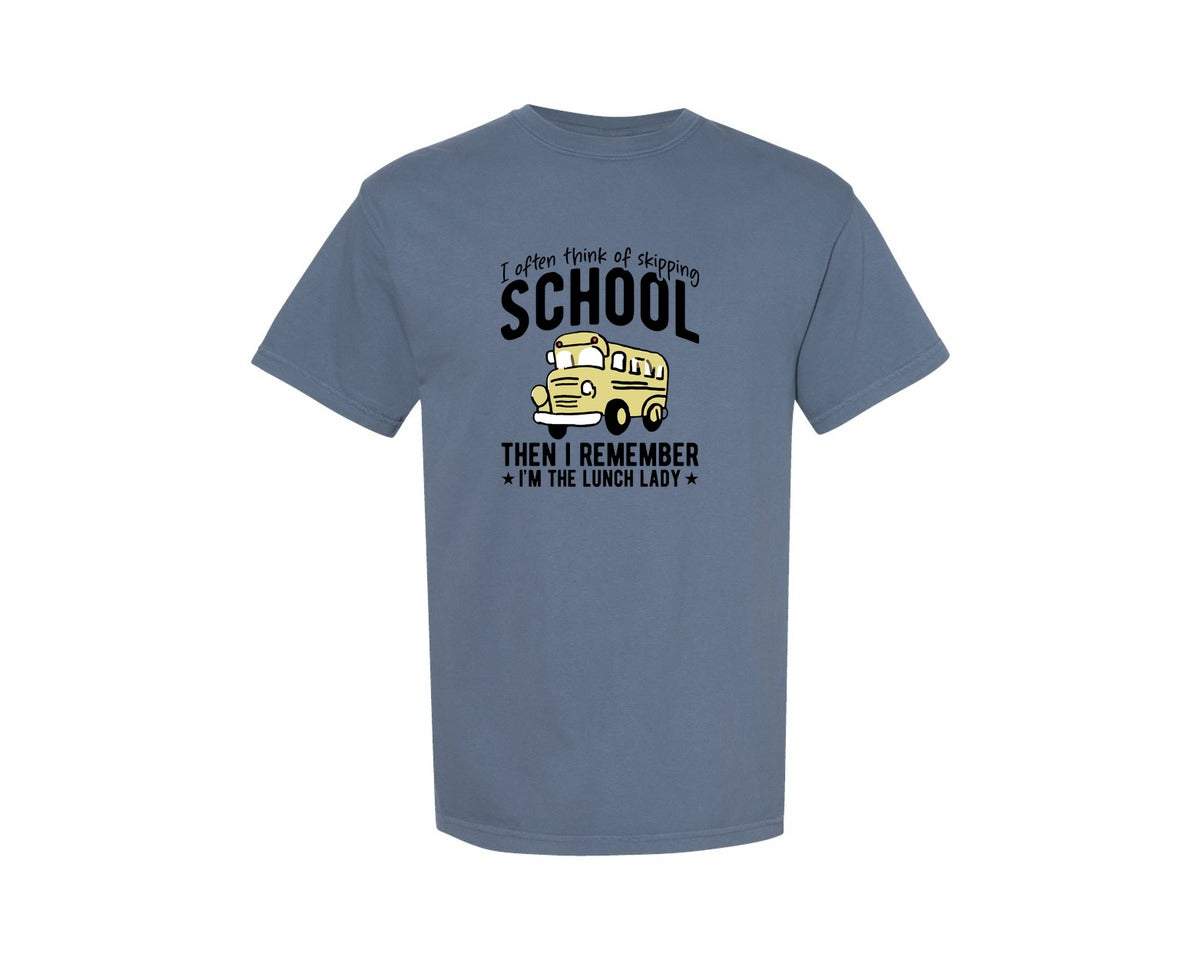 brand:Comfort Colors|color:Blue Jean|I Often Think Of Skipping School 3 Graphic T-Shirt